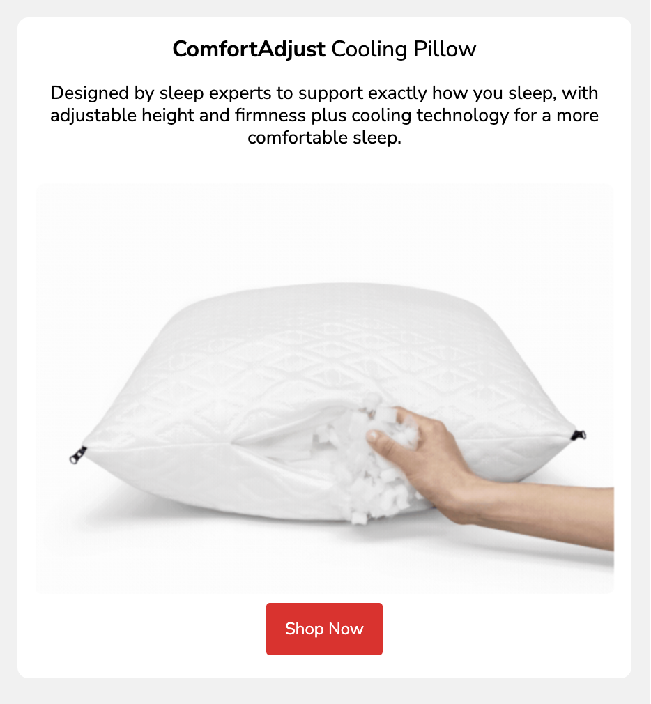 ComfortAdjust Cooling Pillow