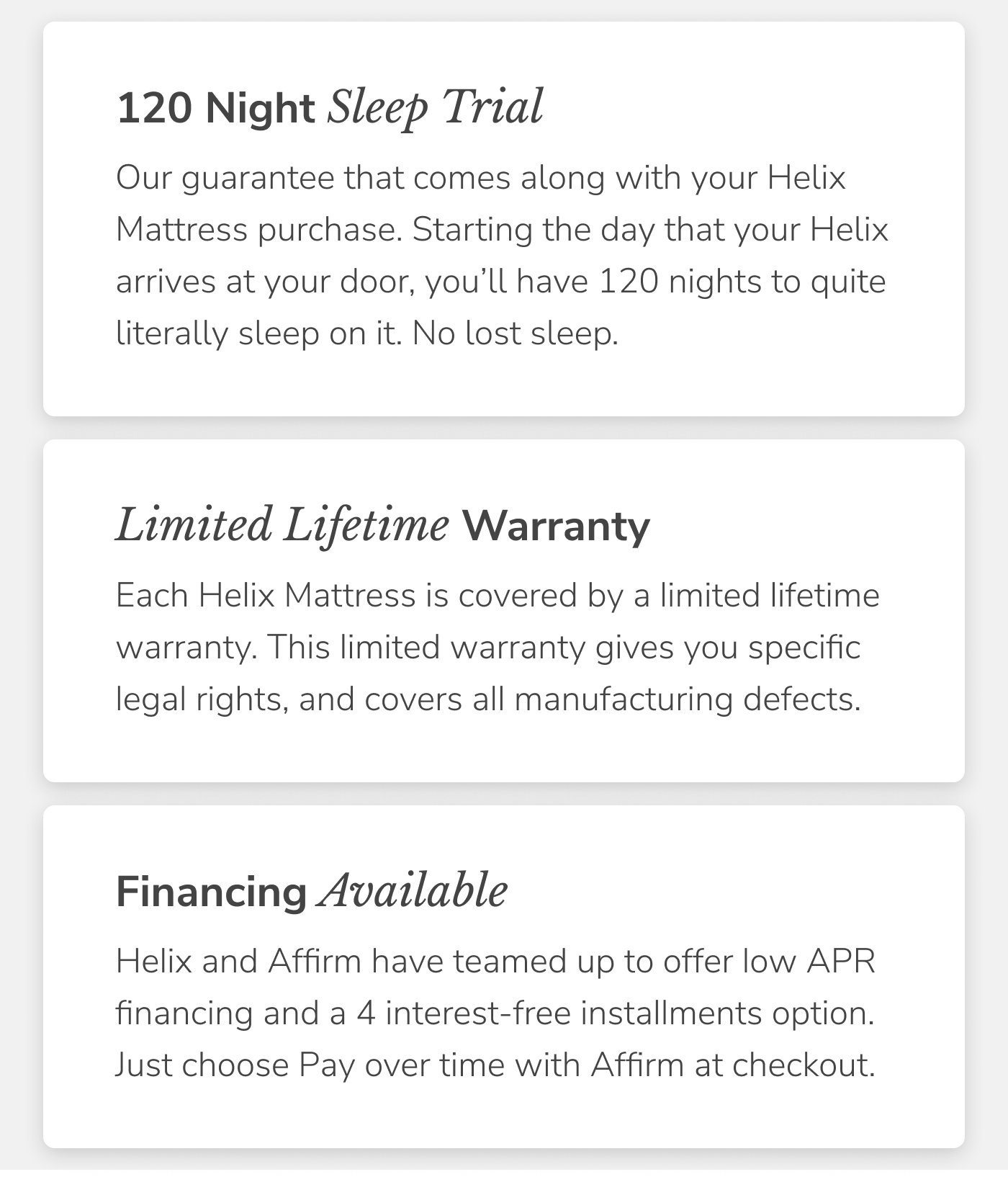 120 Night Sleep Trial